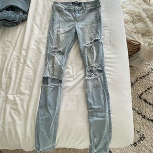 Hollister Ripped Jegging Light Wash